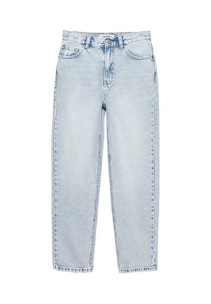 PULL&BEAR, HIGH-WAIST - MOM JEANS < - Mom Jeans - mottled blue