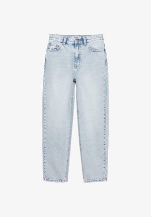 PULL&BEAR, HIGH-WAIST - MOM JEANS < - Mom Jeans - mottled blue