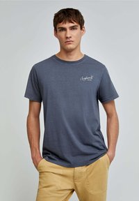 Scalpers HOTEL  - Triko s potiskem - dark blue