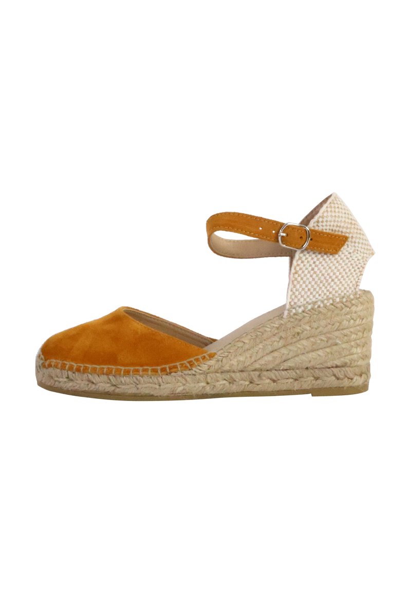 Natural World Platform heels - camel