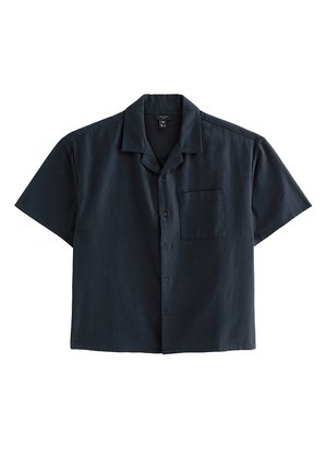 New Look, NAVY RELAXED FIT BOXY REVERE COLLAR SHIRT - Camisa - navy