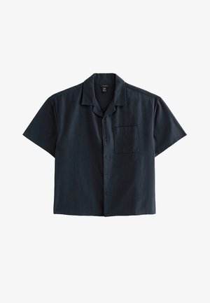 New Look, NAVY RELAXED FIT BOXY REVERE COLLAR SHIRT - Camisa - navy