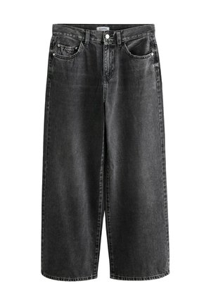 Next, PETITE FIT - HIGH RISE CITY WIDE LEG JEANS - Wide Leg - grey