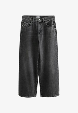 Next, PETITE FIT - HIGH RISE CITY WIDE LEG JEANS - Wide Leg - grey