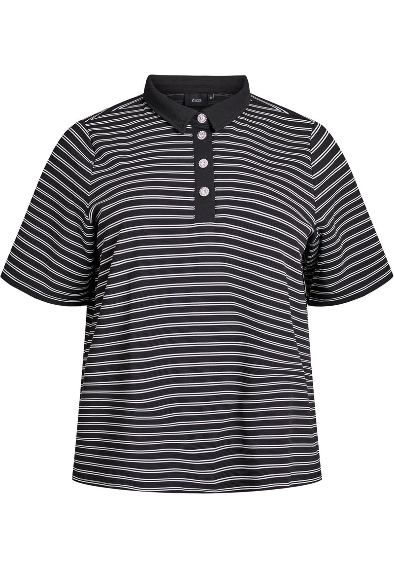 Zizzi Poloshirt zwart