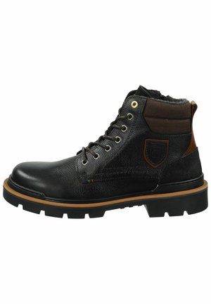 Lace-up ankle boots - black y