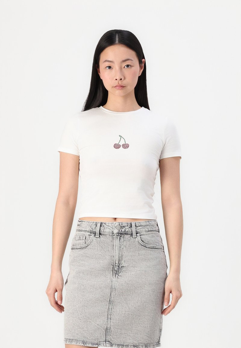 Vero Moda VMLILO BOX - Marškinėliai su spaudiniu - snow white