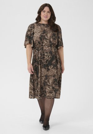 JAMIA - Rochie de zi - brown graphic print