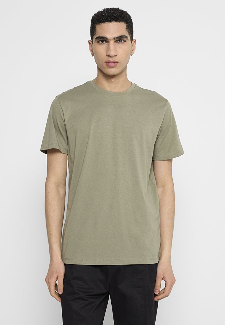 Selected Homme T-shirt basic olijfgroen