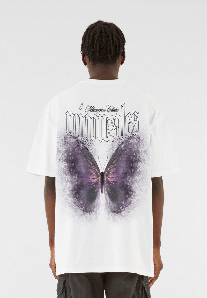 MJ Gonzales HEAVY OVERSIZED - FROSTED WINGS - Camiseta estampada - white