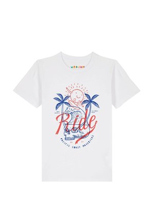 RIDE THE WAVES - T-shirt print - white
