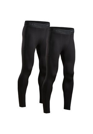COMPRESSION 2 PACK - Långkalsonger - black