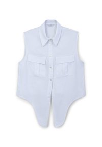 SMANICATA MISTO CON NODO - Top - bianco ottico