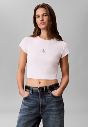 Calvin Klein Jeans, MONOLOGO  - T-shirt basic - crystal blush