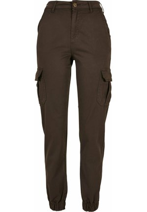 Urban Classics HIGH WAIST - Cargohose - brown