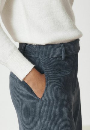 Next, PETITE FIT - CORD WIDE LEG TROUSERS - Bukser - slate grey