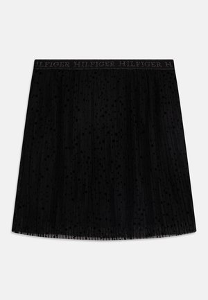 Tommy Hilfiger PUNTO LAYERED FESTIVE SKIRT - Plisséskjørt - black