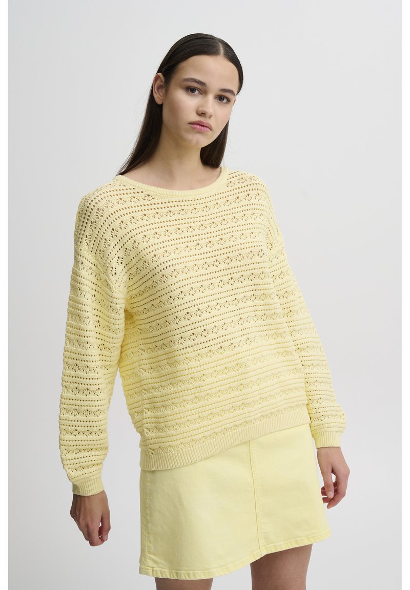 Pcrigmor Ls Oneck Pullover French Vanilla Pack Cloud Danc
