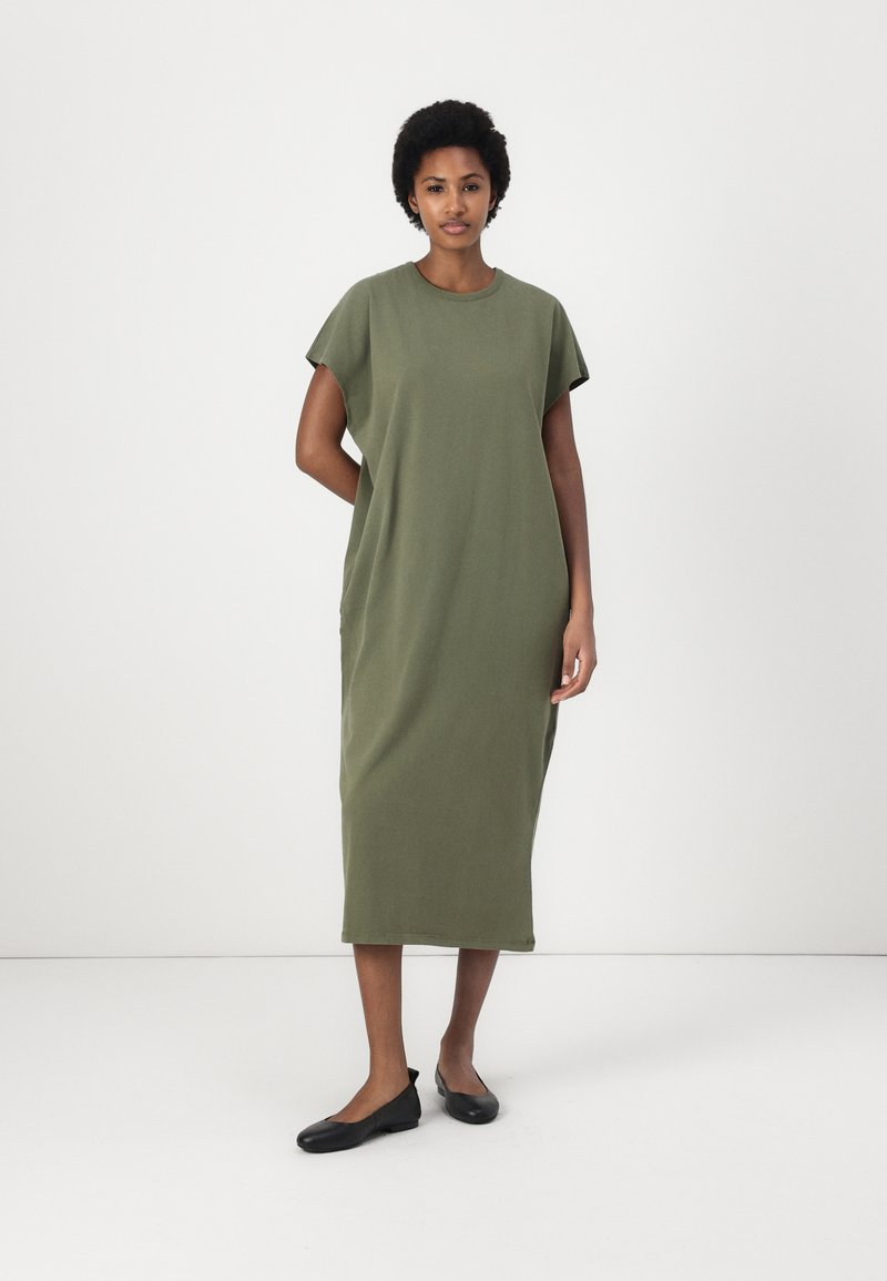 american vintage green dress FAZY - Jersey - vintage khaki/olive SCH005791_B_S