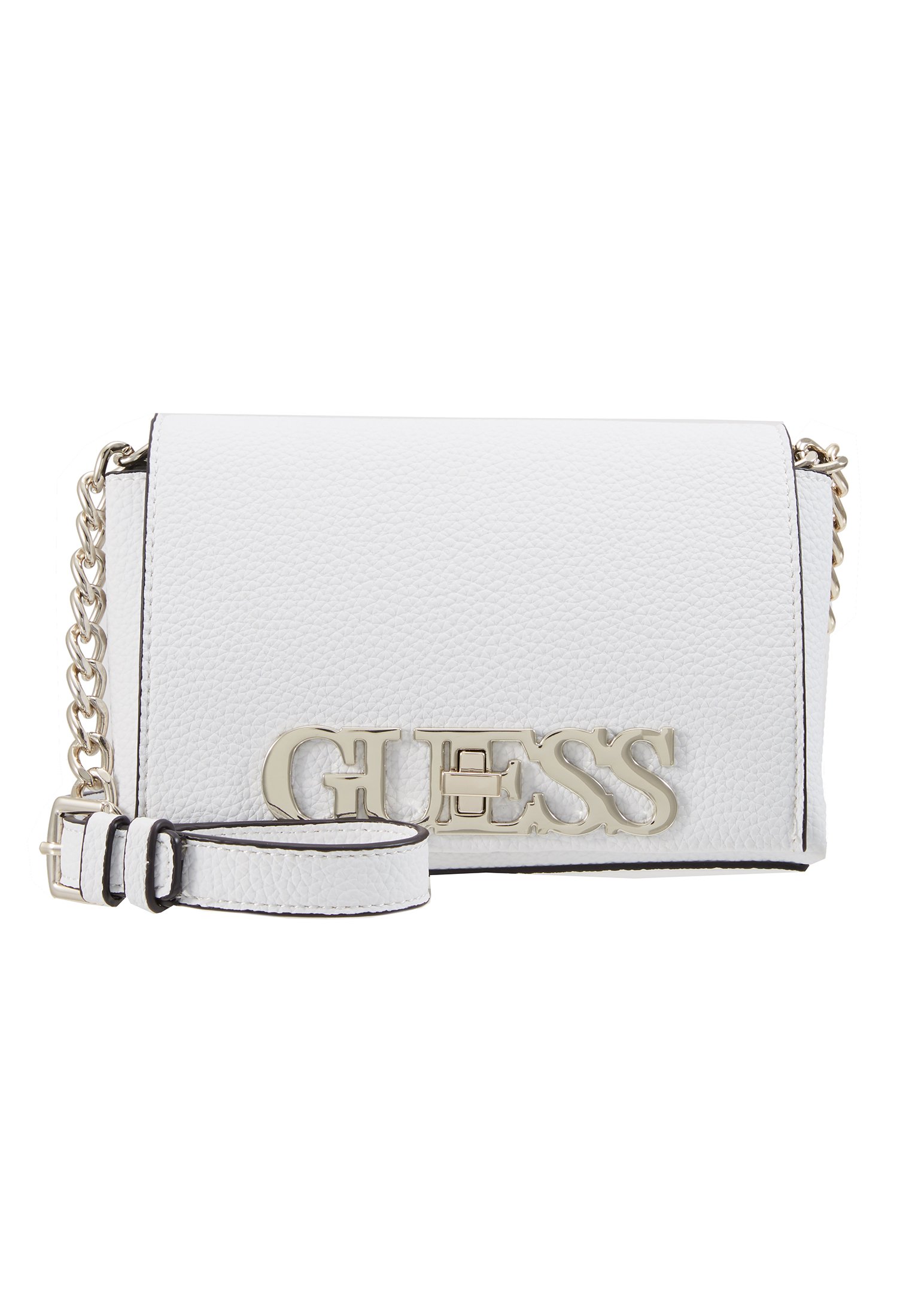 Guess UPTOWN CHIC MINI XBODY FLAP Skulderveske white Guess UPTOWN CHIC MINI XBODY FLAP Skulderveske white