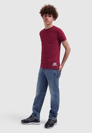 Ballin, REGULAR FIT CREWNECK SS T-SHIRTS - T-shirt print - bordeaux