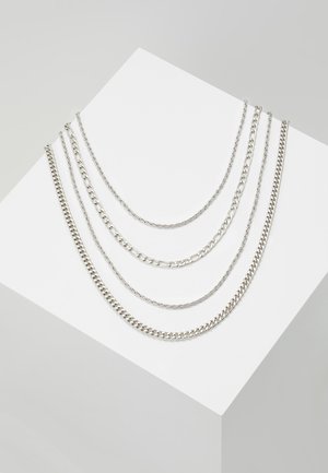TWIST CHAIN MROW 4 PACK - Collier - rhodium-coloured