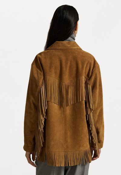 Polo Ralph Lauren LEATHER &AMP; SKINS-COAT - Klasický kabát - maple
