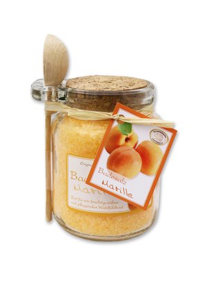 BADESALZ MARILLE IM GLAS MIT HOLZLÖFFEL 300 G - Bubble bath & soak - orange