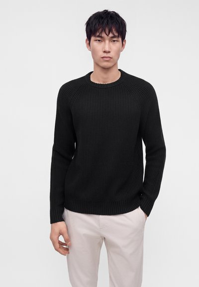 J.LINDEBERG HALLOW CREW NECK - Pullover - black