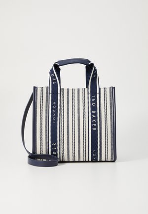 Ted Baker HARLLEE STRIPED SMALL CROSSBODY BAG - Handbag - navy