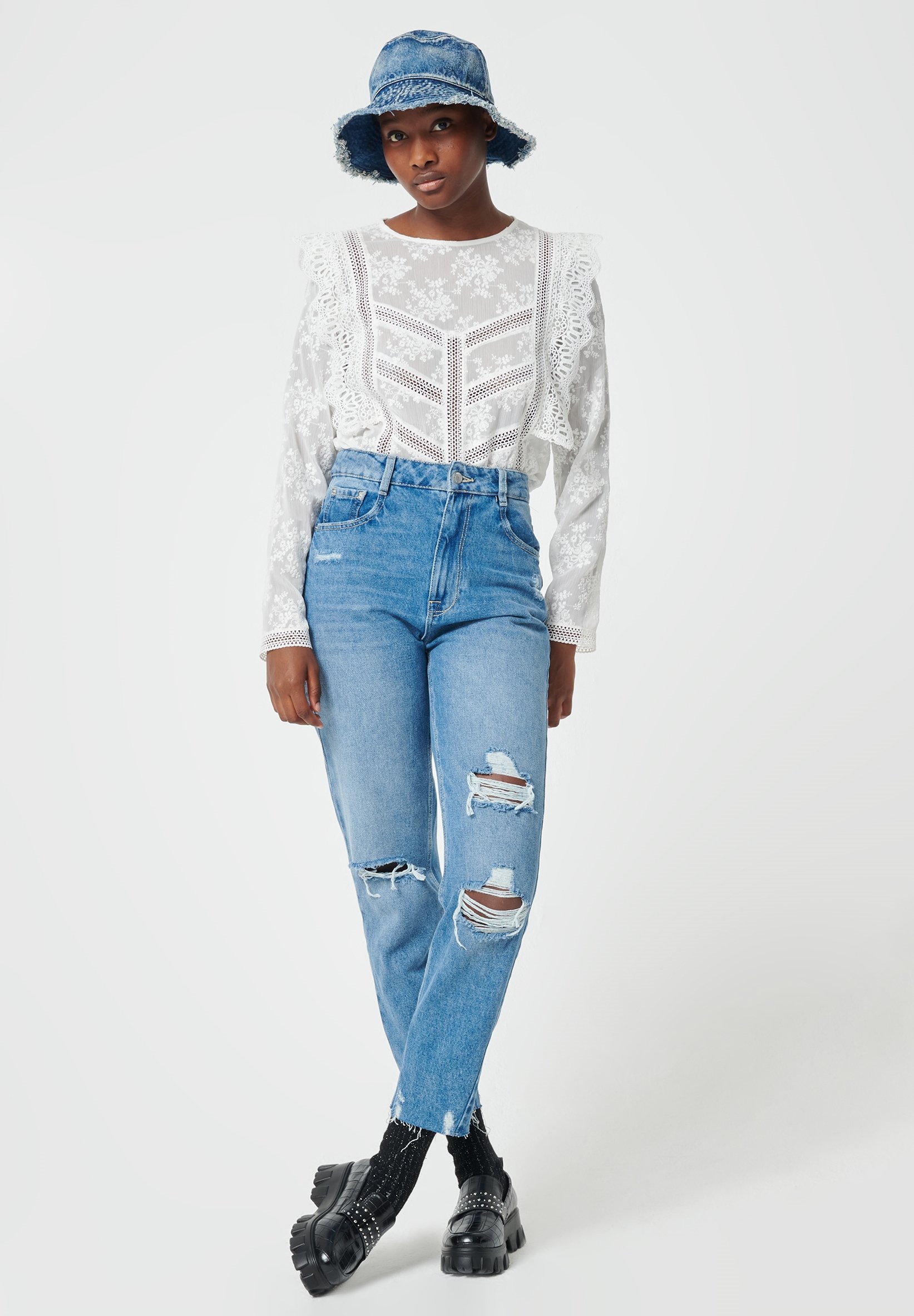 Pimkie Jeans a sigaretta - denimblau/blu - Zalando.it
