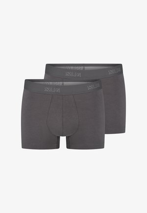 Grijze boxershorts met een strakke pasvorm, elastische tailleband met logo en naaddetails. Gemaakt van een gladde, rekbare stof.