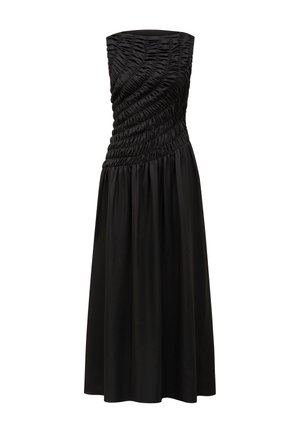 Forever New JEMIMA SHIRRED DROP WAIST MIDI DRESS - Koktailové šaty/večierkové šaty - black