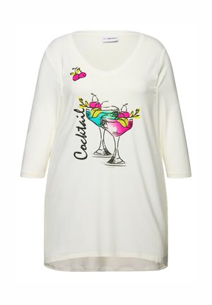 COCKTAIL PATTERN - Långärmad tröja - snow white