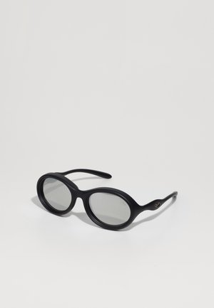 UNISEX - Napszemüvegek - black matte / light grey mirror black