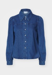 VMDALLAS - Bluza z gumbi - dark blue denim