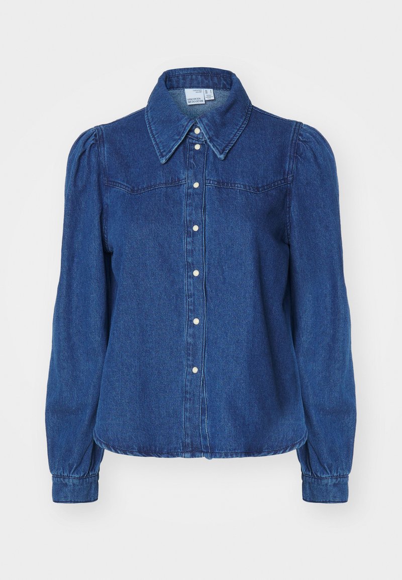 Vero Moda Overhemdblouse donkerblauw denim