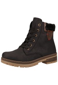 Rieker Botines con cordones - black