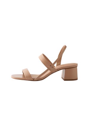 & OTHER STORIES, & OTHER STORIES STRAPPY BLOCK HEEL SANDALS - Sandaalid - beige