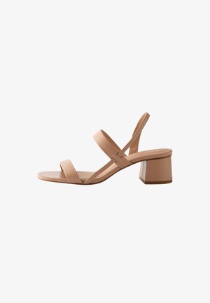& OTHER STORIES, & OTHER STORIES STRAPPY BLOCK HEEL SANDALS - Sandaalid - beige