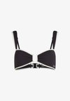 SIGNATURE PIPED BANDEAU - Haut de bikini - black