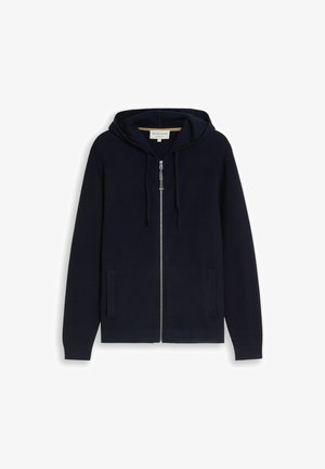 TOM TAILOR, STRUCTURED HOOD JACKET KNIT - Vest - sky captain blue
