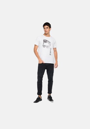 T-shirt con stampa - bianca