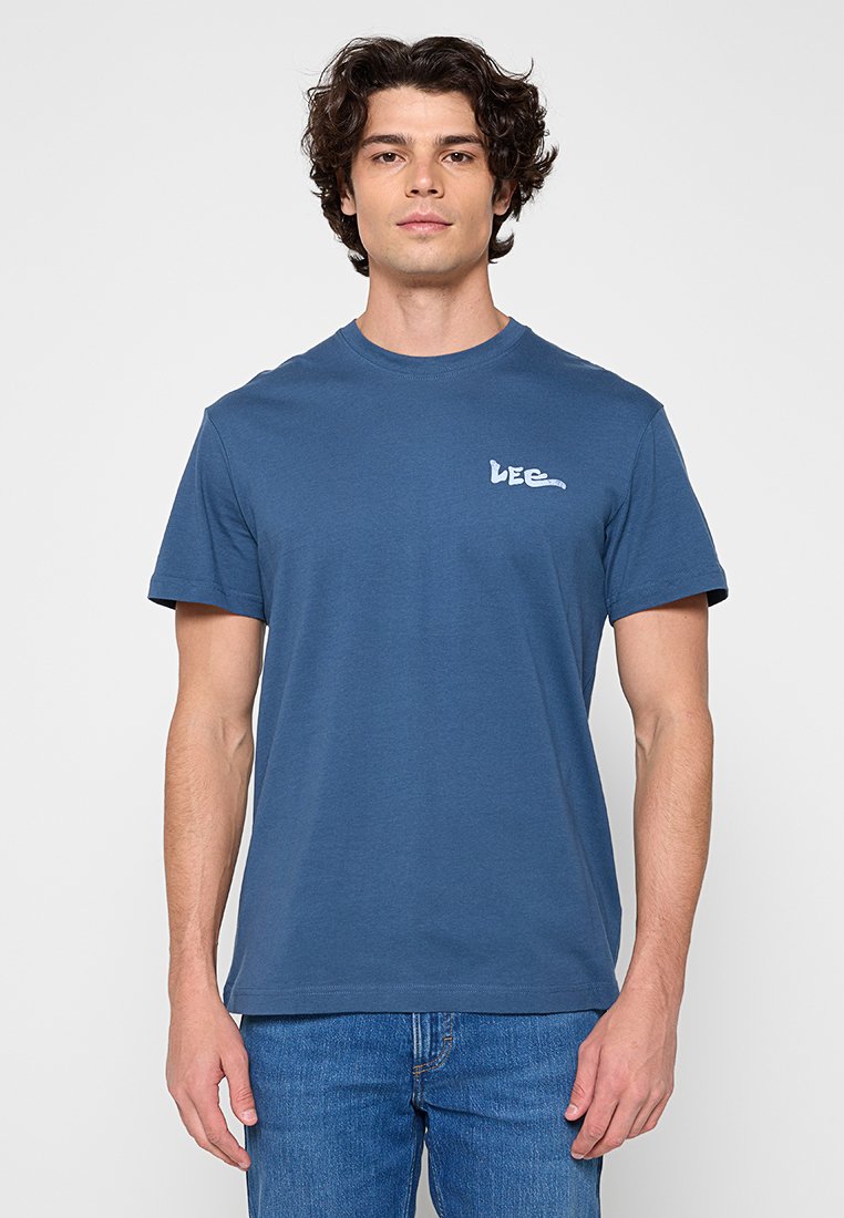 Lee T-shirt print blauw