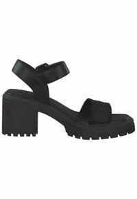 s.Oliver Sandalen met plateauzool - black