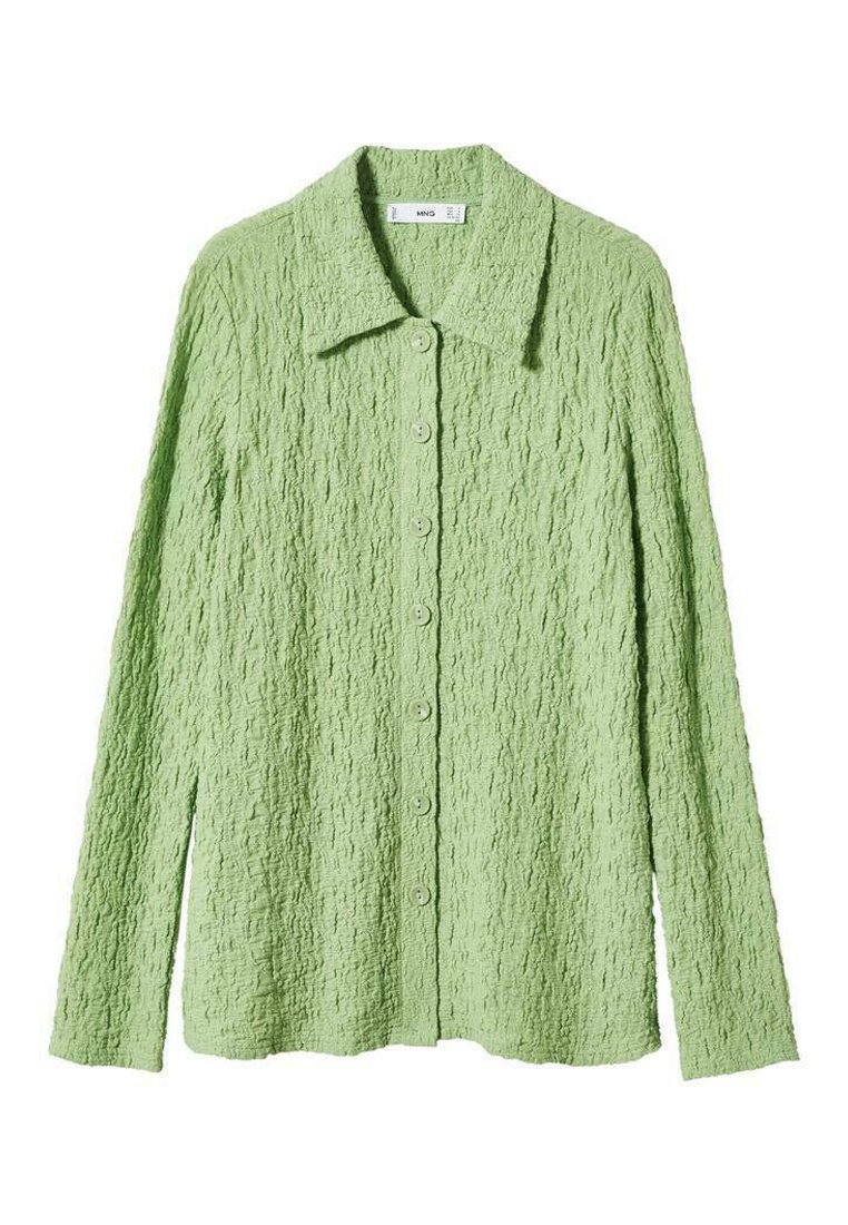 Mango Overhemdblouse groen Mango Overhemdblouse groen