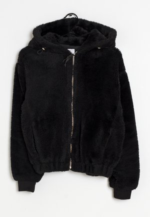 Imitatieleren jas - black