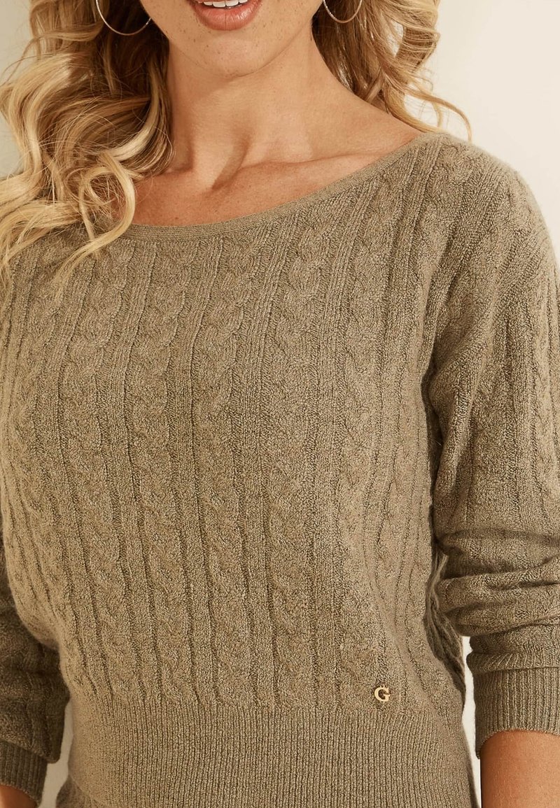 Damen Strickjacken | Guess Strickpullover olivgrün/oliv - PH43713 Damen Strickjacken | Guess Strickpullover olivgrün/oliv - PH43713