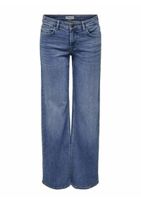 ONLJUDY WEITEM - Wide leg - medium blue denim
