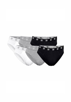 6 PACK  - Slip - schwarz grau weiß